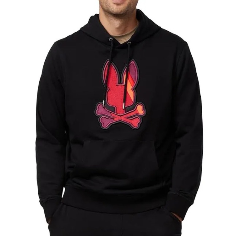 Psycho Bunny Hoodie w/ Multi-Color Logo *NEW*